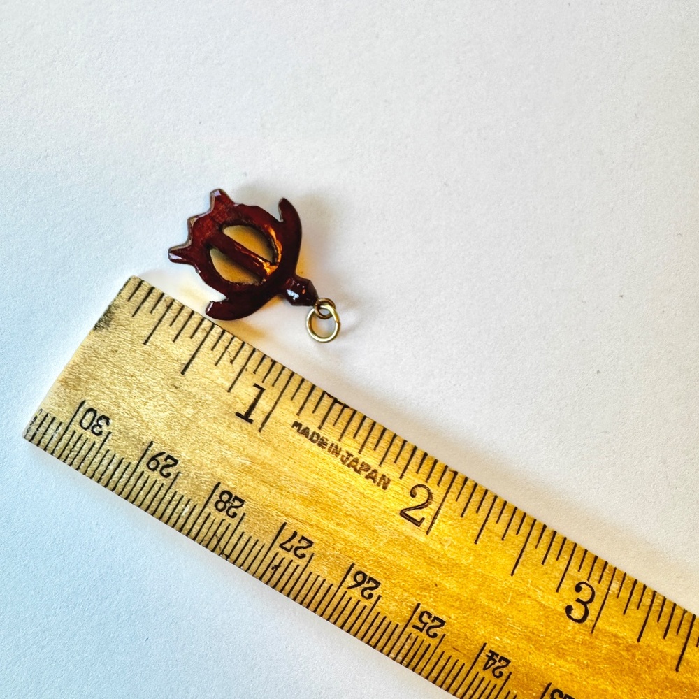 Turtle Pendant, Koa Wood, Hawaii - Picture 4 of 5